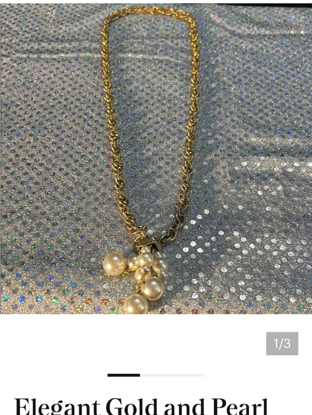 10 PC Necklace Bundle Lot Gold Tone Mixed Styles Pendants Chains Reseller - Picture 10 of 11